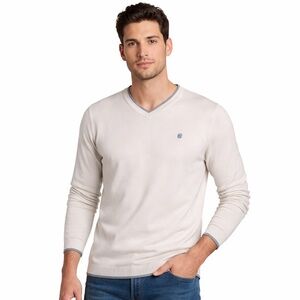 Hang Ten White V Neck Sweater